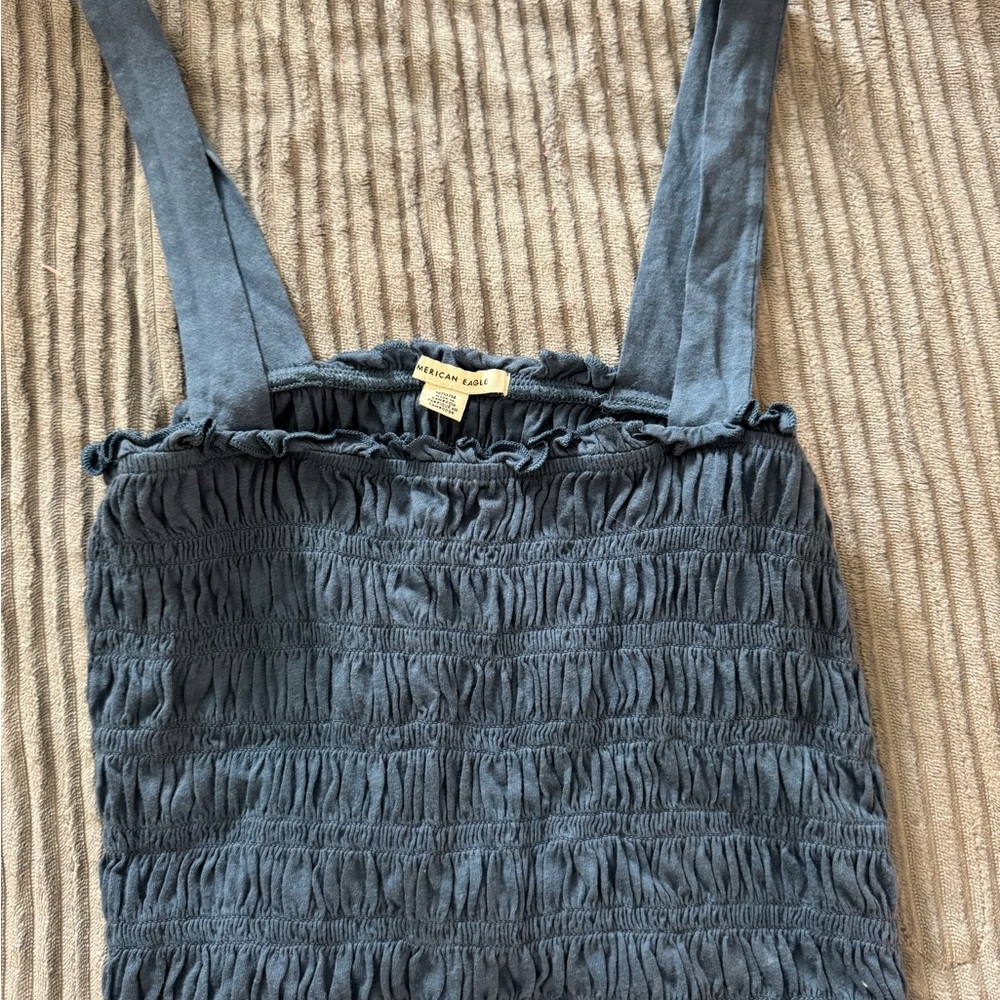 American Eagle Outfitters Blue Crop Top